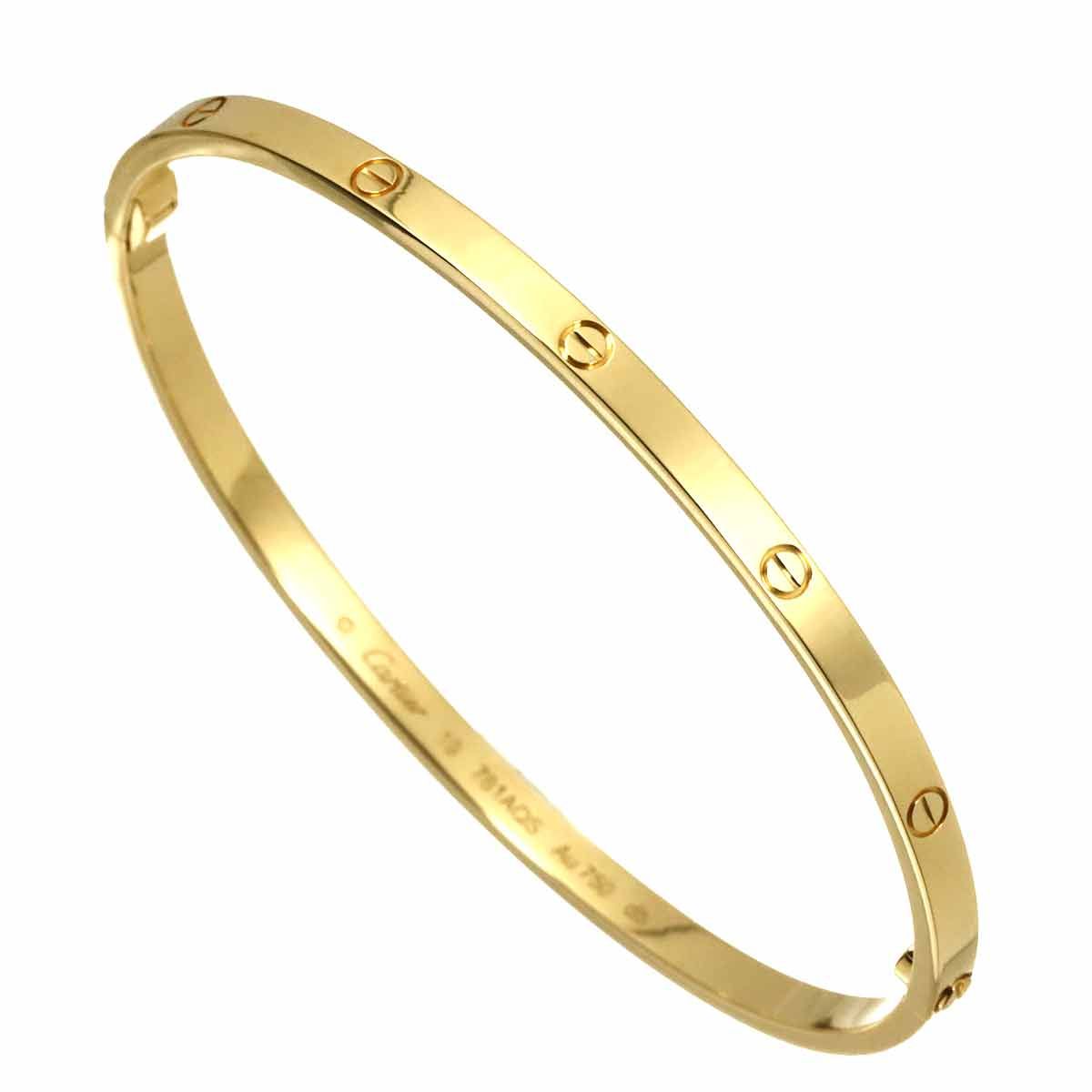 カルティエ Cartier ラブ ブレス スモール SM #19 K18 YG イエロー 