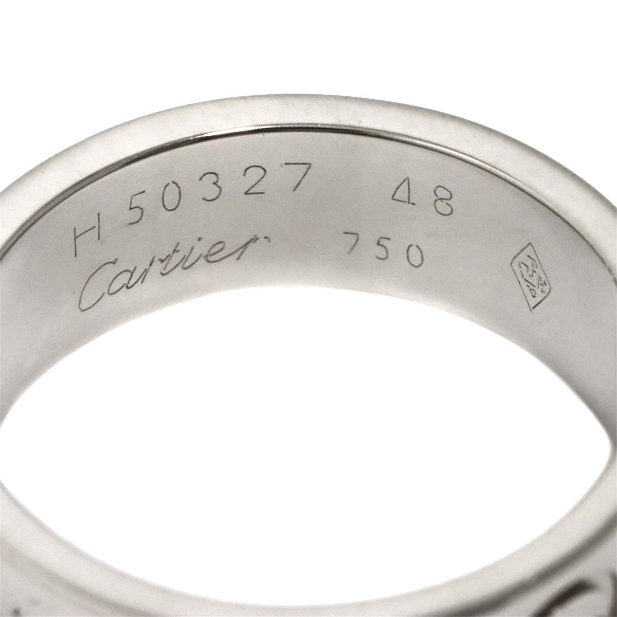カルティエ Cartier ラブ クラシック #48 リング K18 WG ホワイト 