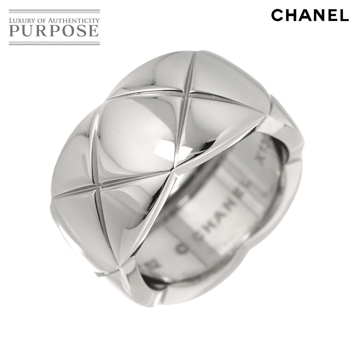 シャネル CHANEL ココクラッシュ ラージ LM #52 リング K18 WG 750