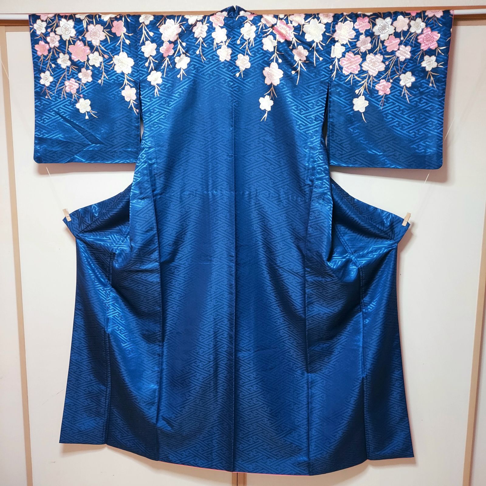 ポリエステル着物専門店in.style◆美品◆舞台衣裳◆付下訪問着◆着物◆踊り◆胴抜き仕立て◆裄69cm◆丈160.5cm 4,800円