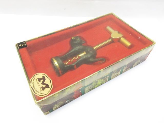 ヴィンテージ MONOPOL モノポール ワインオープナー 黒猫 猫 キャット