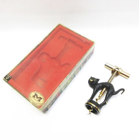 ヴィンテージ MONOPOL モノポール ワインオープナー 黒猫 猫 キャット