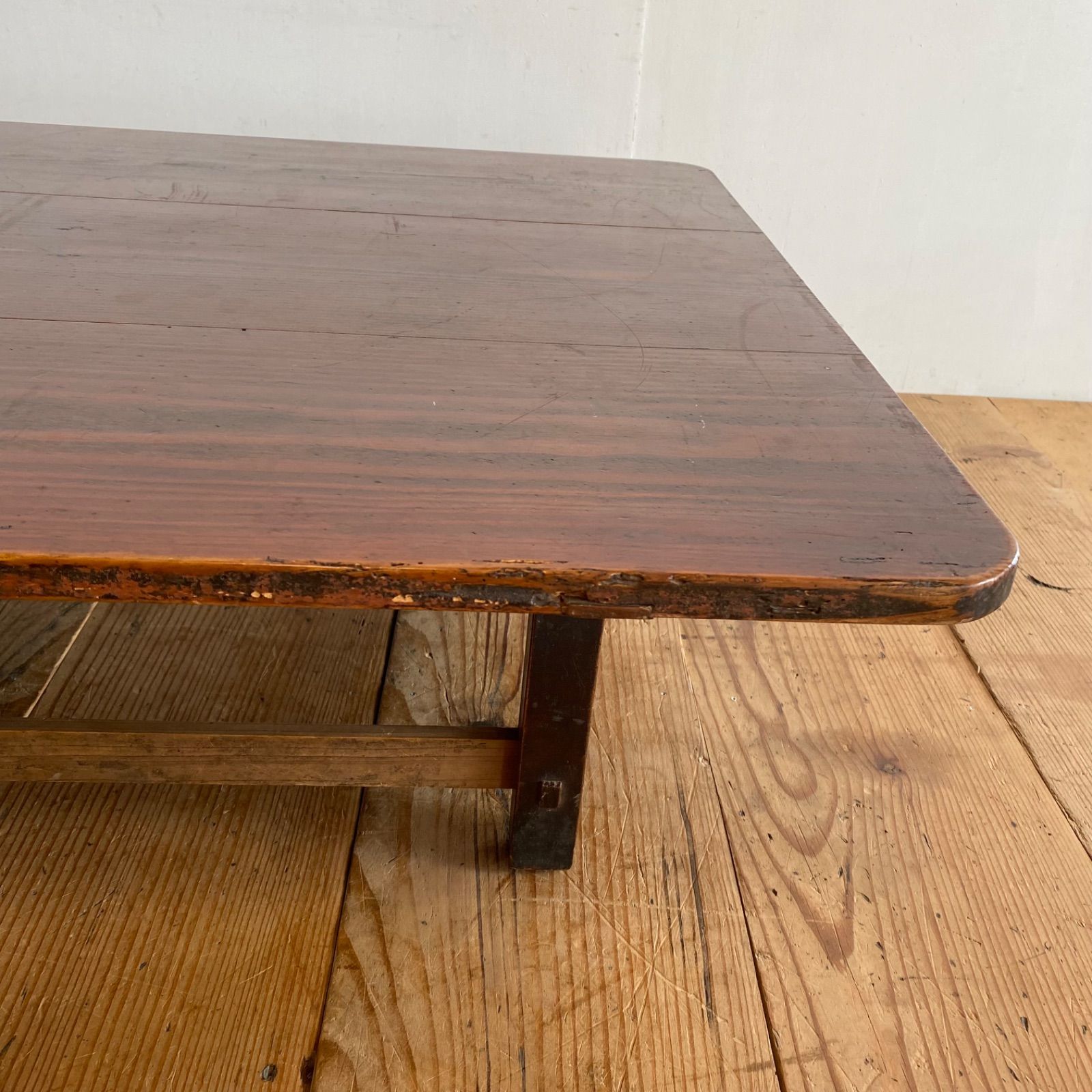 アンティーク ローテーブル 座卓 ちゃぶ台 無垢材 Y641 - メルカリ