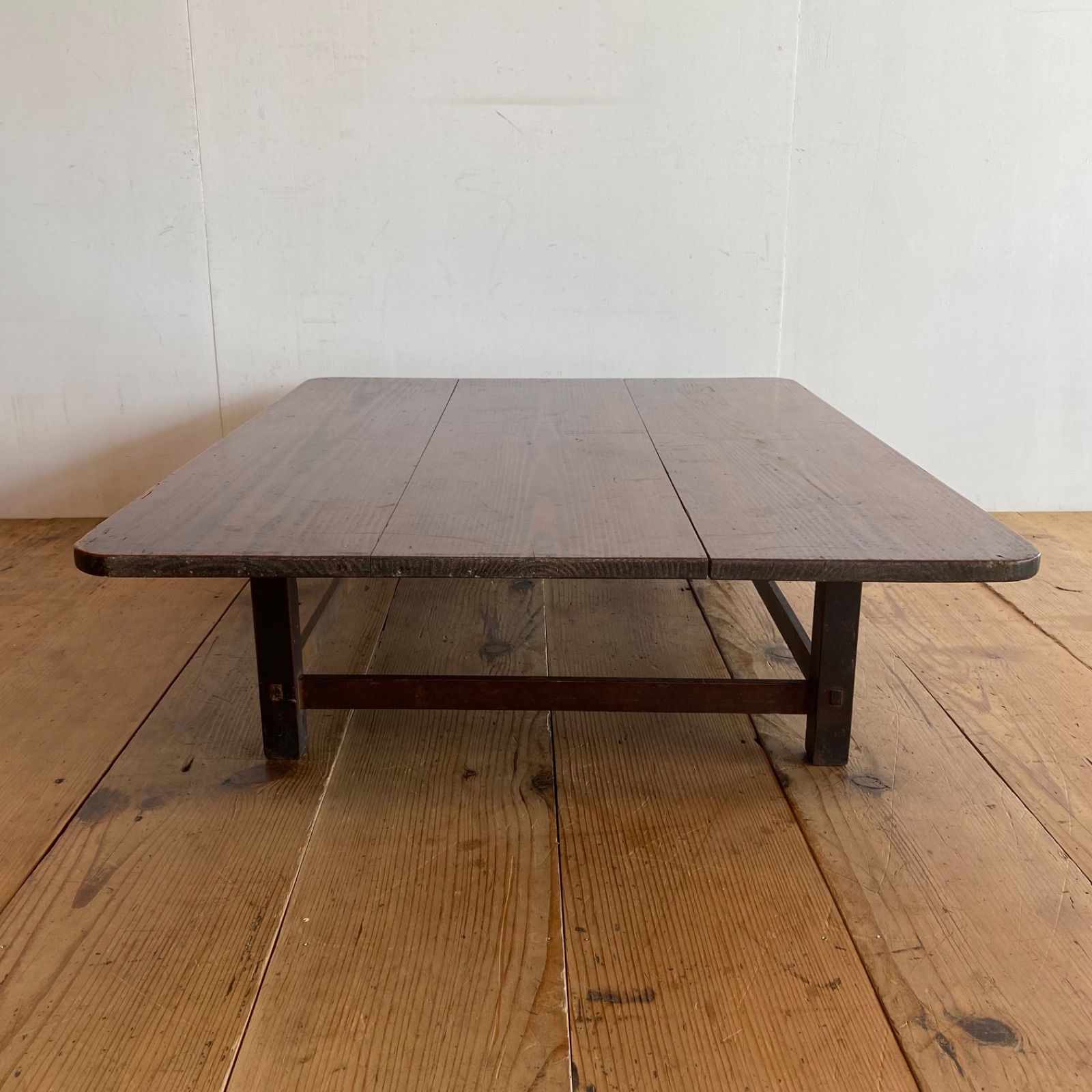 アンティーク ローテーブル 座卓 ちゃぶ台 無垢材 Y641 - メルカリ