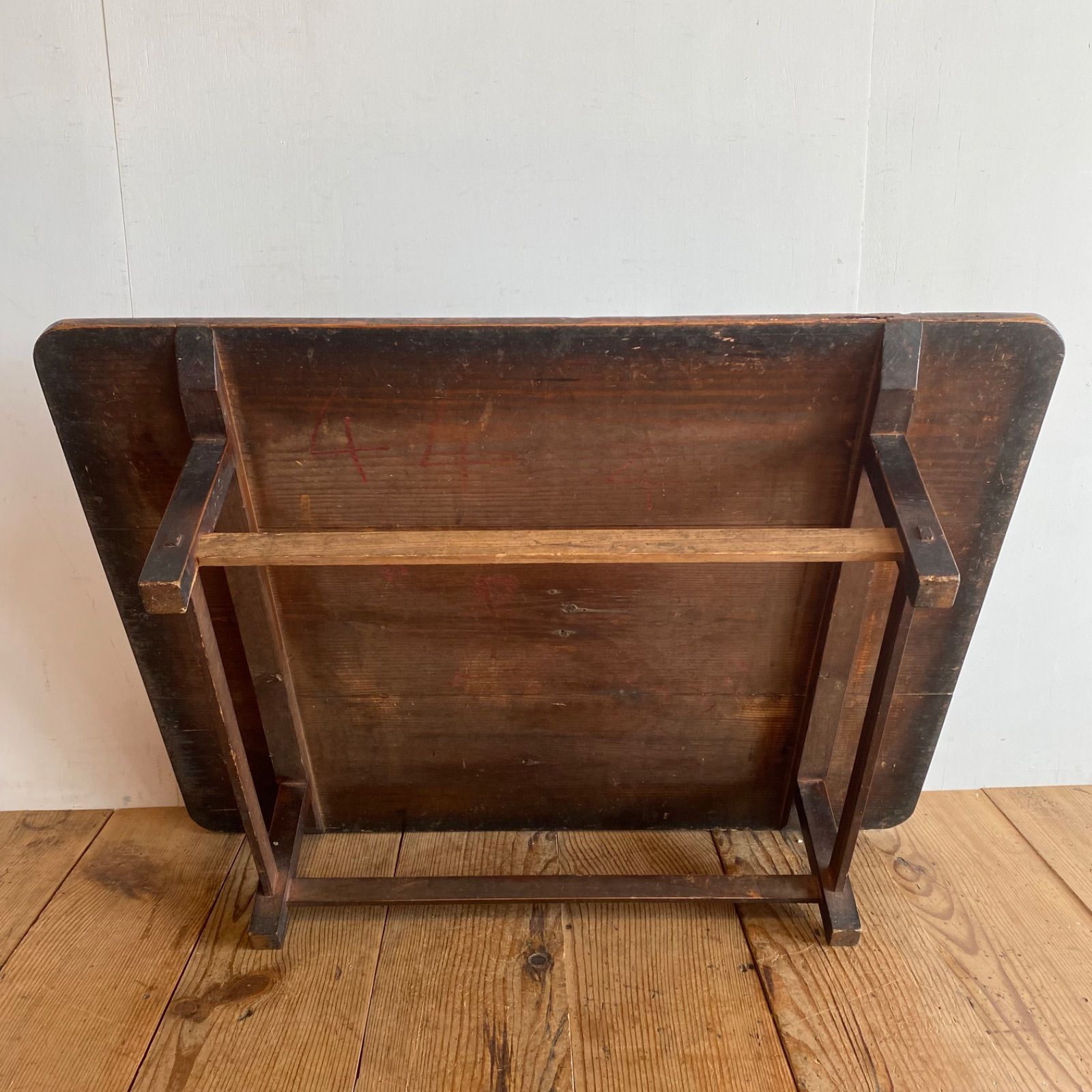 アンティーク ローテーブル 座卓 ちゃぶ台 無垢材 Y641 - メルカリ