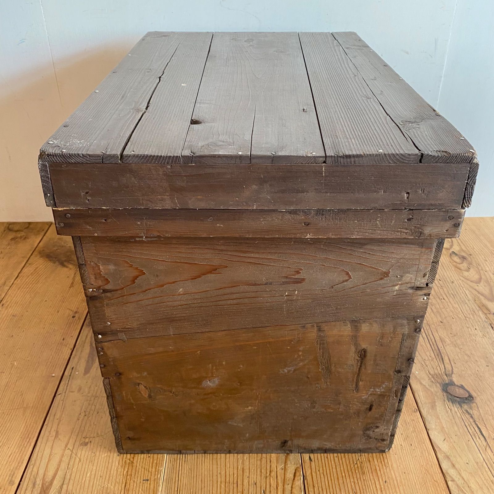 3点セット アンティーク 木箱 お茶箱 ボックス ケース コンテナ 道具箱