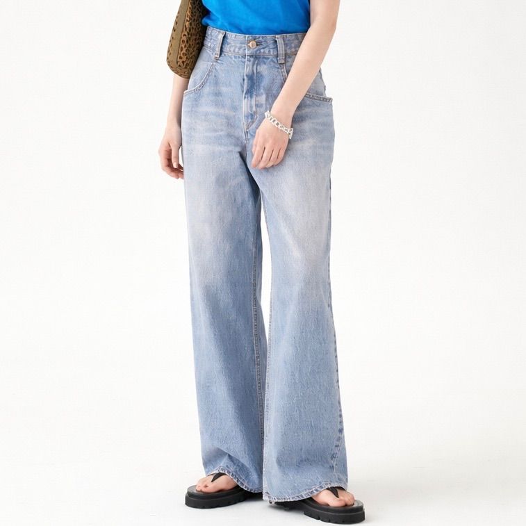 日本製 R'IAM Plage Denim Jeans Wide リアムプラージュ ワイド デニム