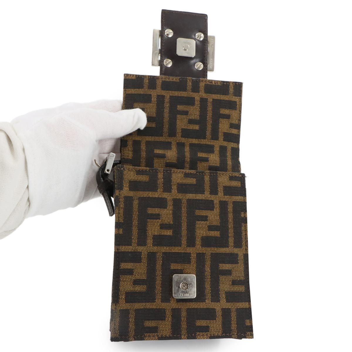 新品同様 フェンディ FENDI ズッカ ショルダー バッグ キャンバス