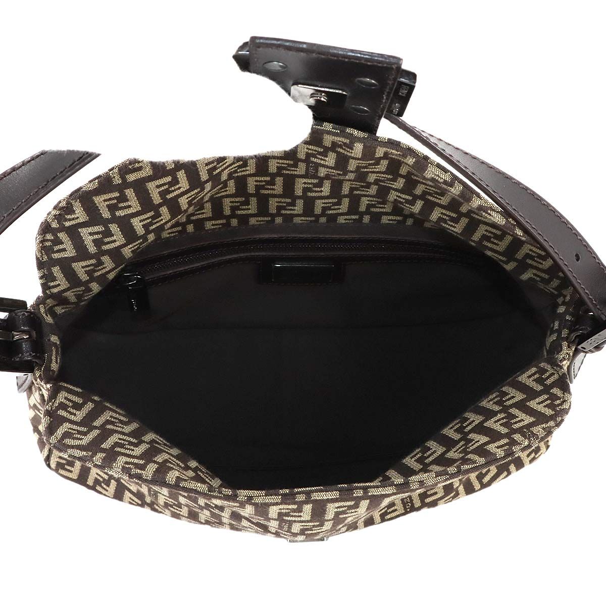 新品同様 フェンディ FENDI ズッキーノ マンマバケット ショルダー