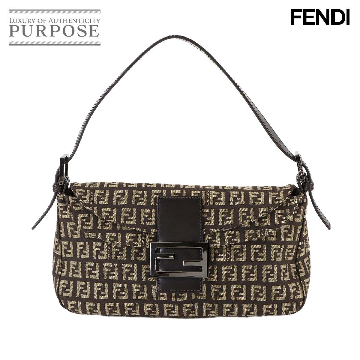 新品同様 フェンディ FENDI ズッキーノ マンマバケット ショルダー