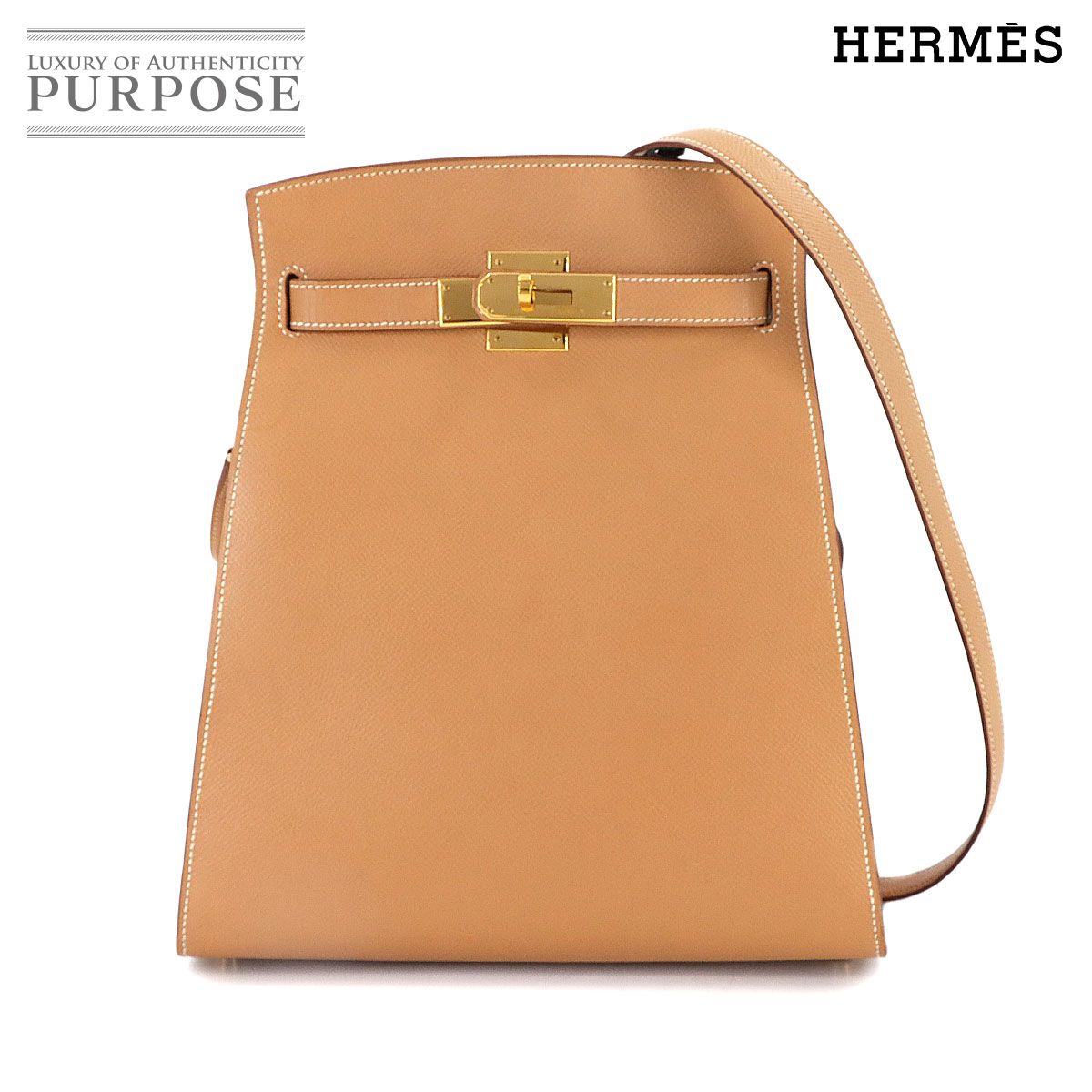 エルメス HERMES ケリー スポーツ MM クシュベル エプソン ナチュラル 