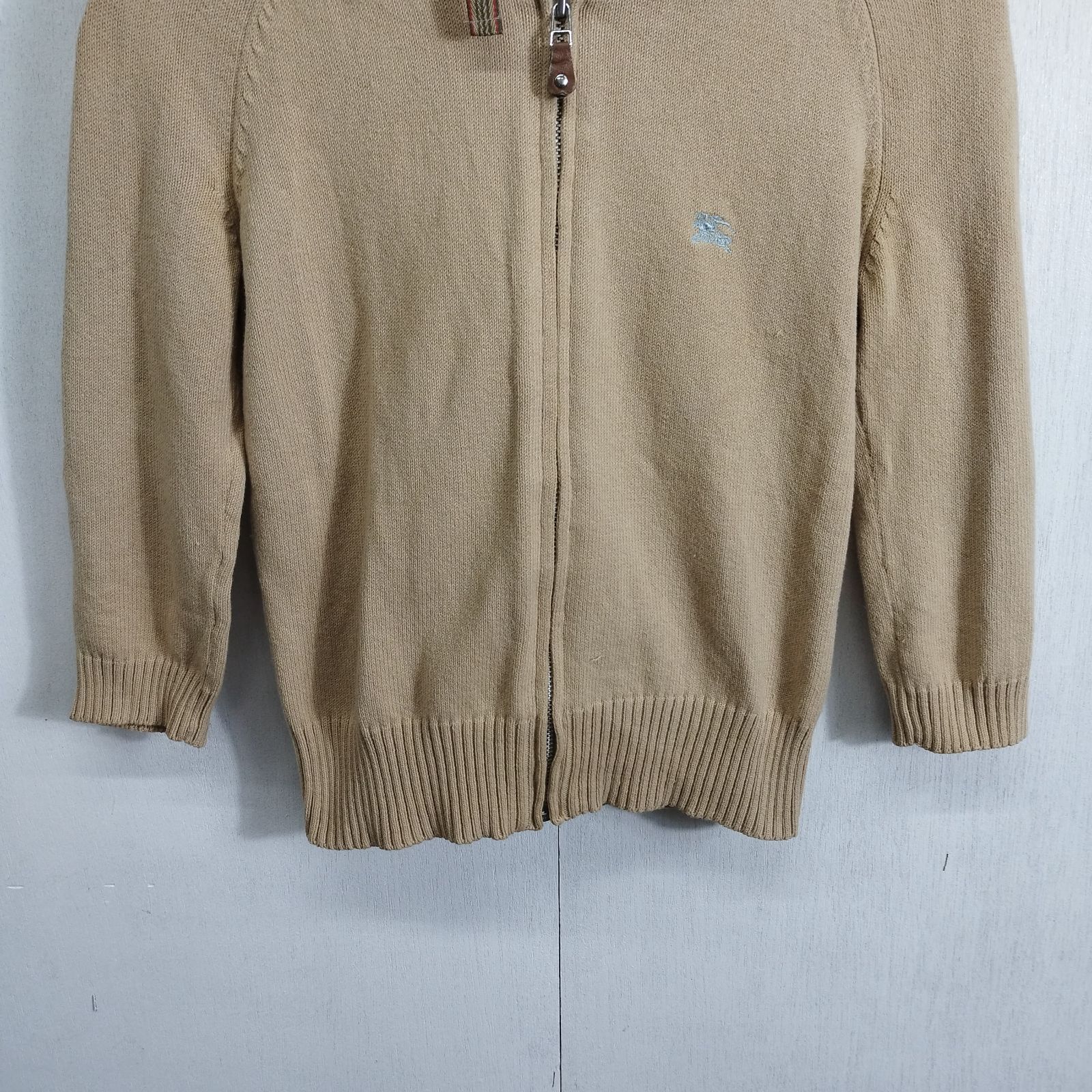 BURBERRY BLUE LABEL バーバリー ブルーレーベル ジップアップ ニット