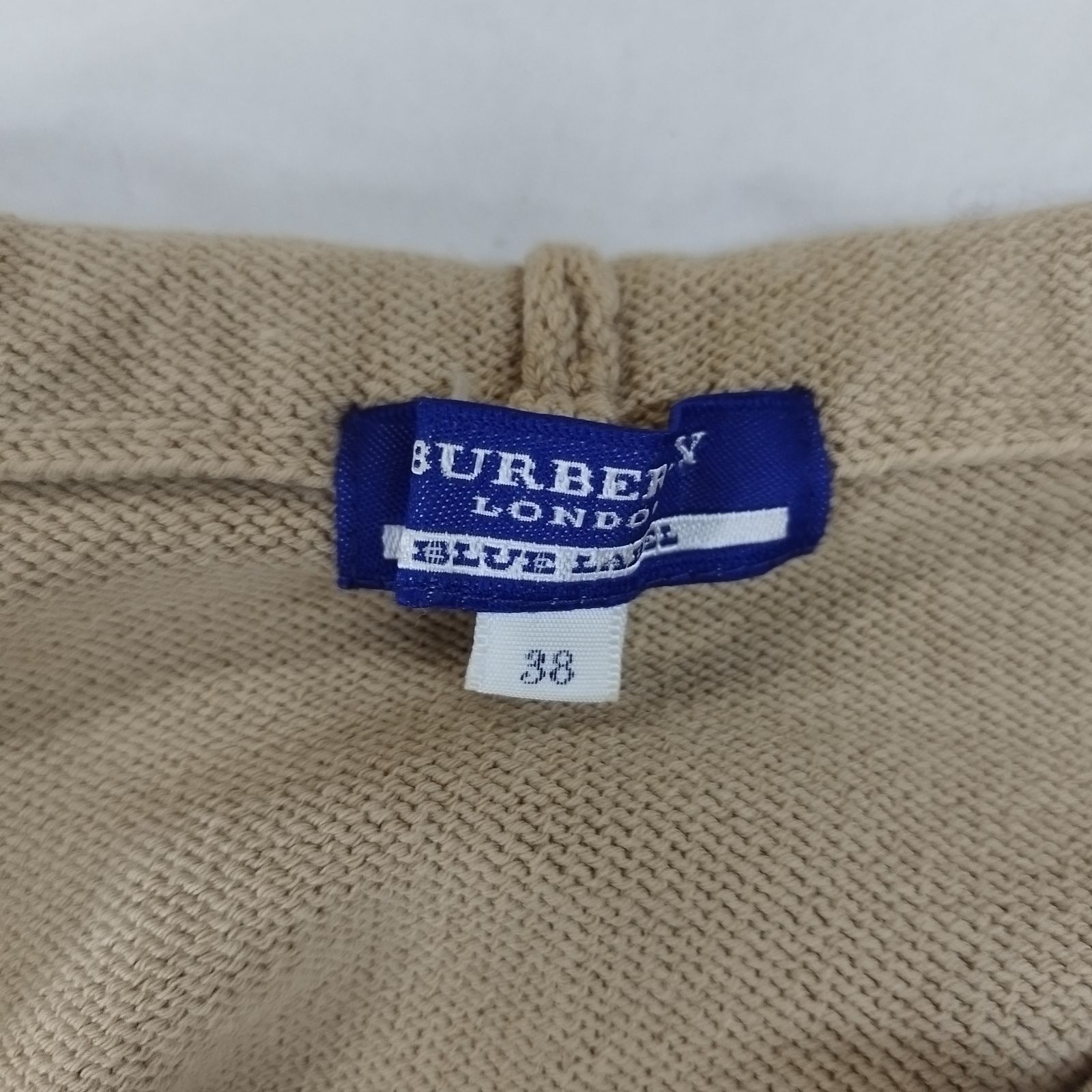 BURBERRY BLUE LABEL バーバリー ブルーレーベル ジップアップ ニット