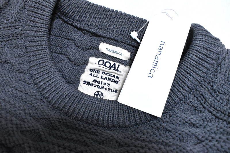 定価3万4100円】新品 nanamica Crew Neck Sweater S S25FJ014