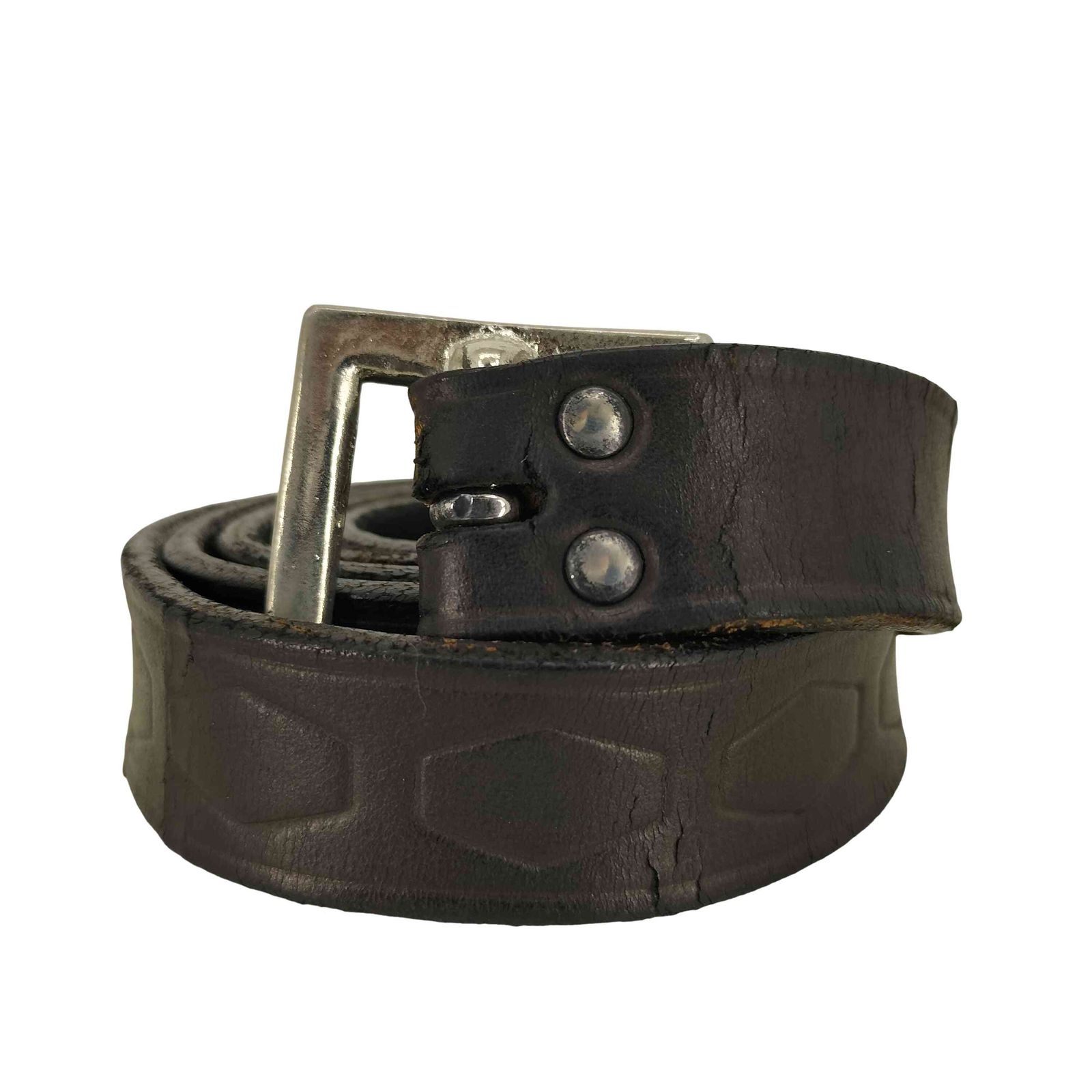 グッドイナフ GOODENOUGH 90-00s HEXAGON LEATHER BELT ヘキサゴン
