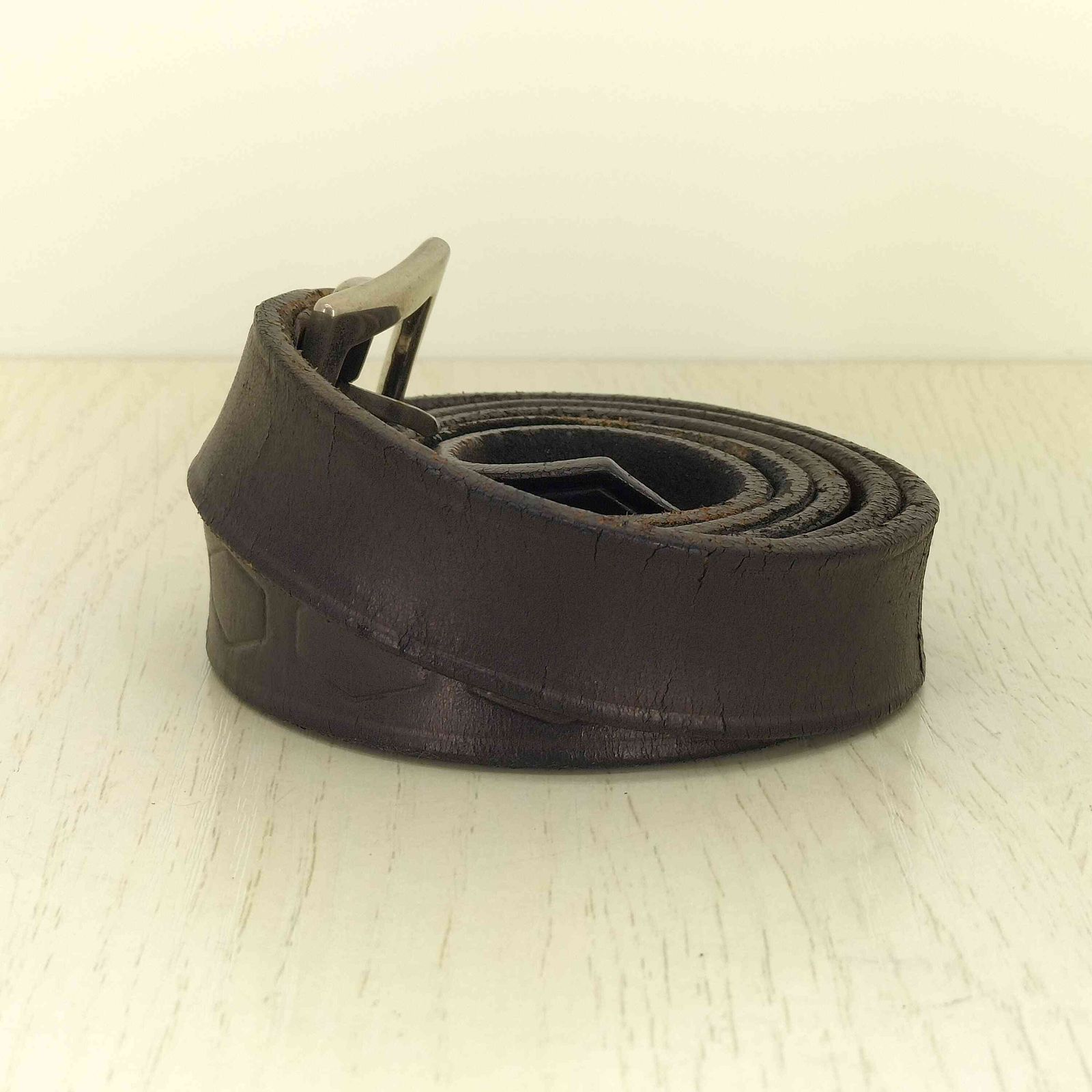 グッドイナフ GOODENOUGH 90-00s HEXAGON LEATHER BELT ヘキサゴン