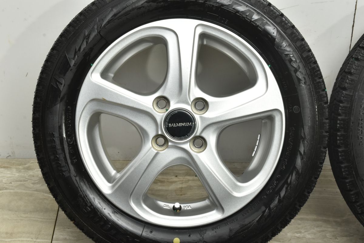 2024年製 バリ溝】バルミナ 14in 4.5J +45 PCD100 ブリヂストン