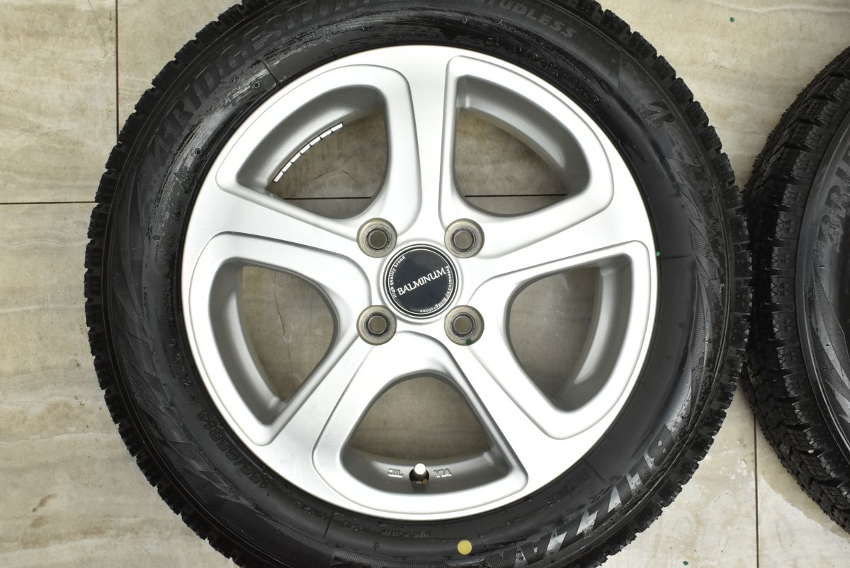 2024年製 バリ溝】バルミナ 14in 4.5J +45 PCD100 ブリヂストン
