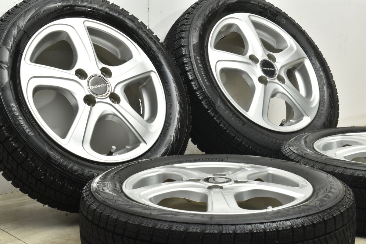 2024年製 バリ溝】バルミナ 14in 4.5J +45 PCD100 ブリヂストン