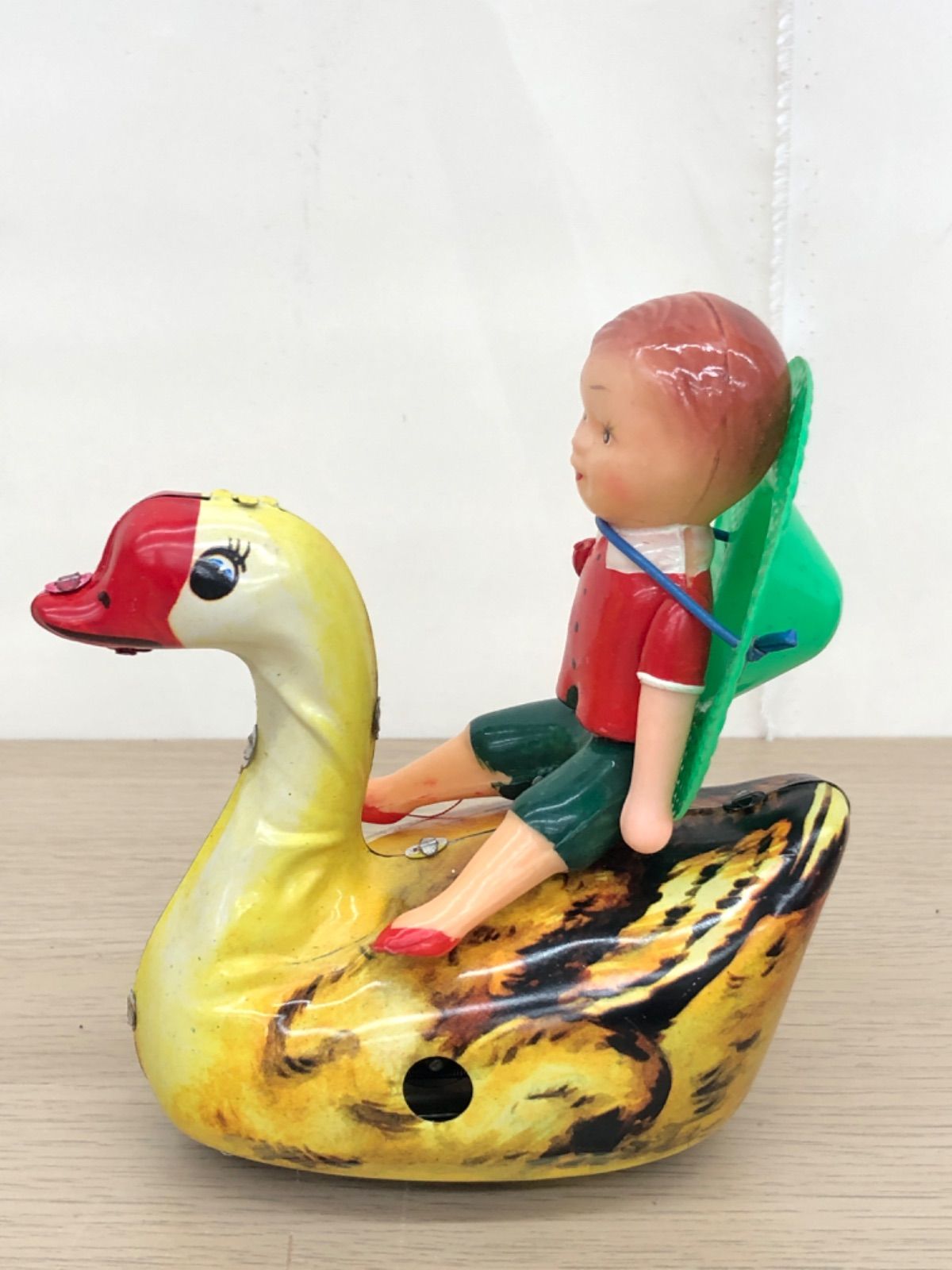 未使用品］ブリキおもちゃ RIDING GOOSE ゼンマイ式おもちゃ S