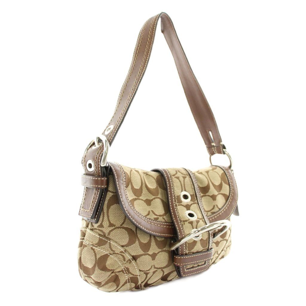 コーチ COACH ハンドバッグ ワンショルダー キャンバス レザー