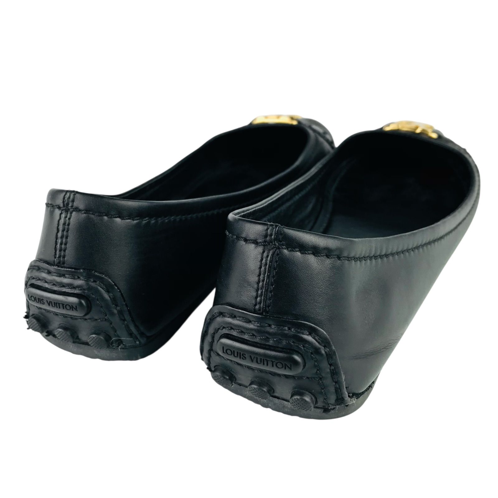 LOUIS VUITTON☆ルイヴィトン・レディース レザー メタルゴールドLV