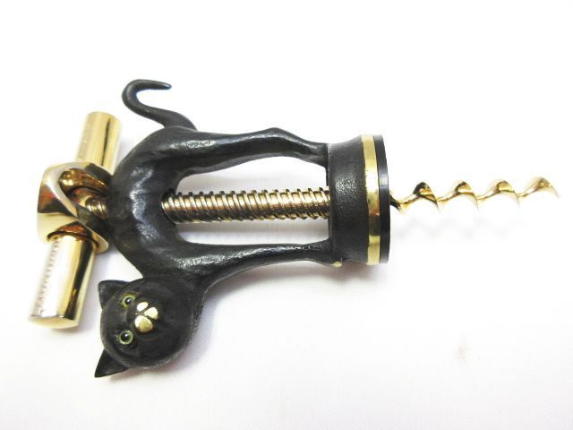 ヴィンテージ MONOPOL モノポール ワインオープナー 黒猫 猫 キャット