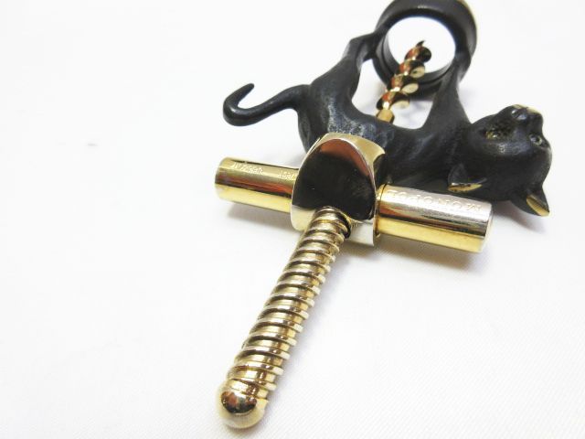 ヴィンテージ MONOPOL モノポール ワインオープナー 黒猫 猫 キャット