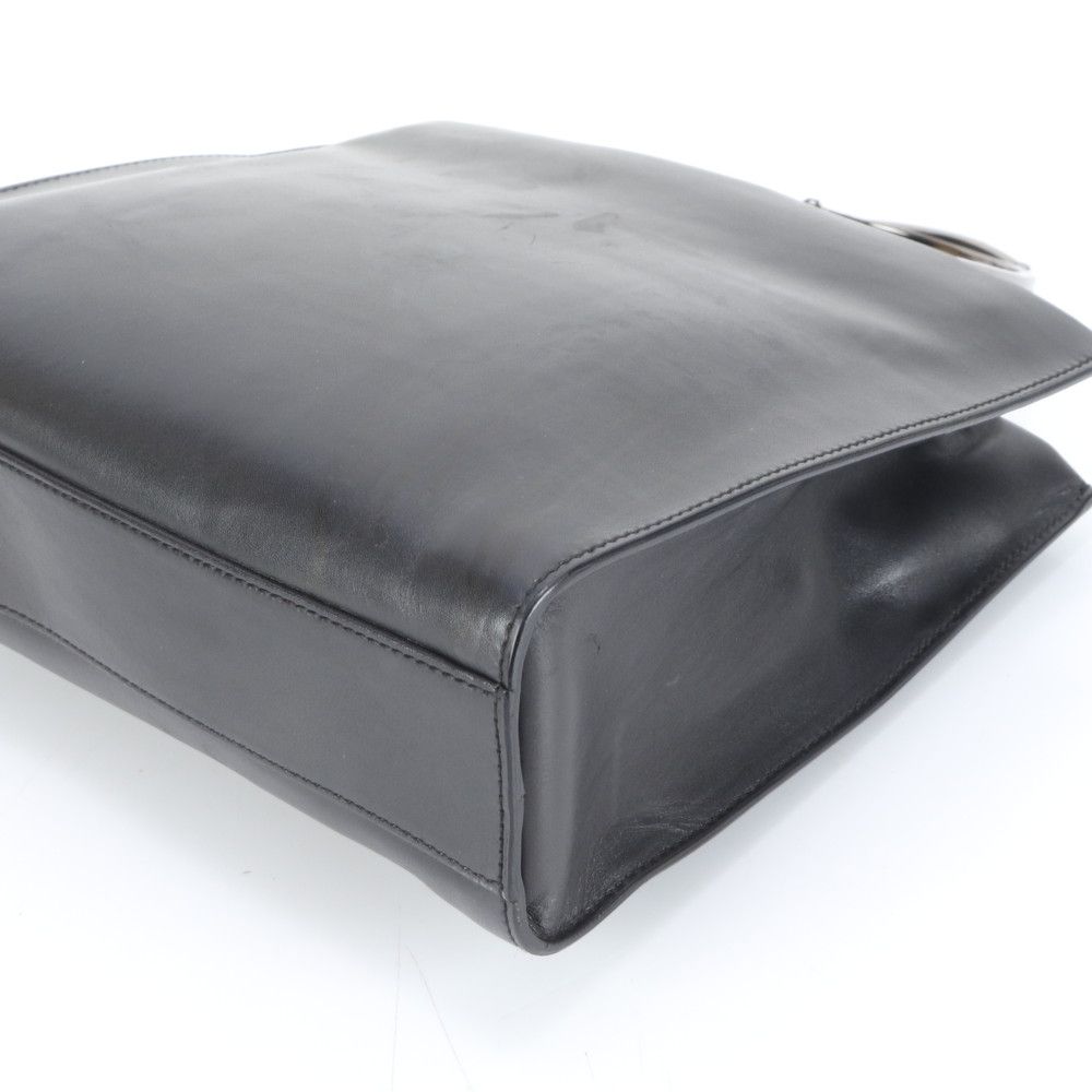 グッチ 002 1024 レザー ハンドバッグ トート ブラック 本革