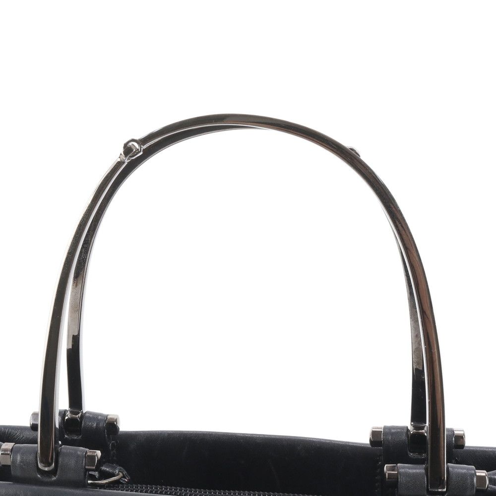 グッチ 002 1024 レザー ハンドバッグ トート ブラック 本革