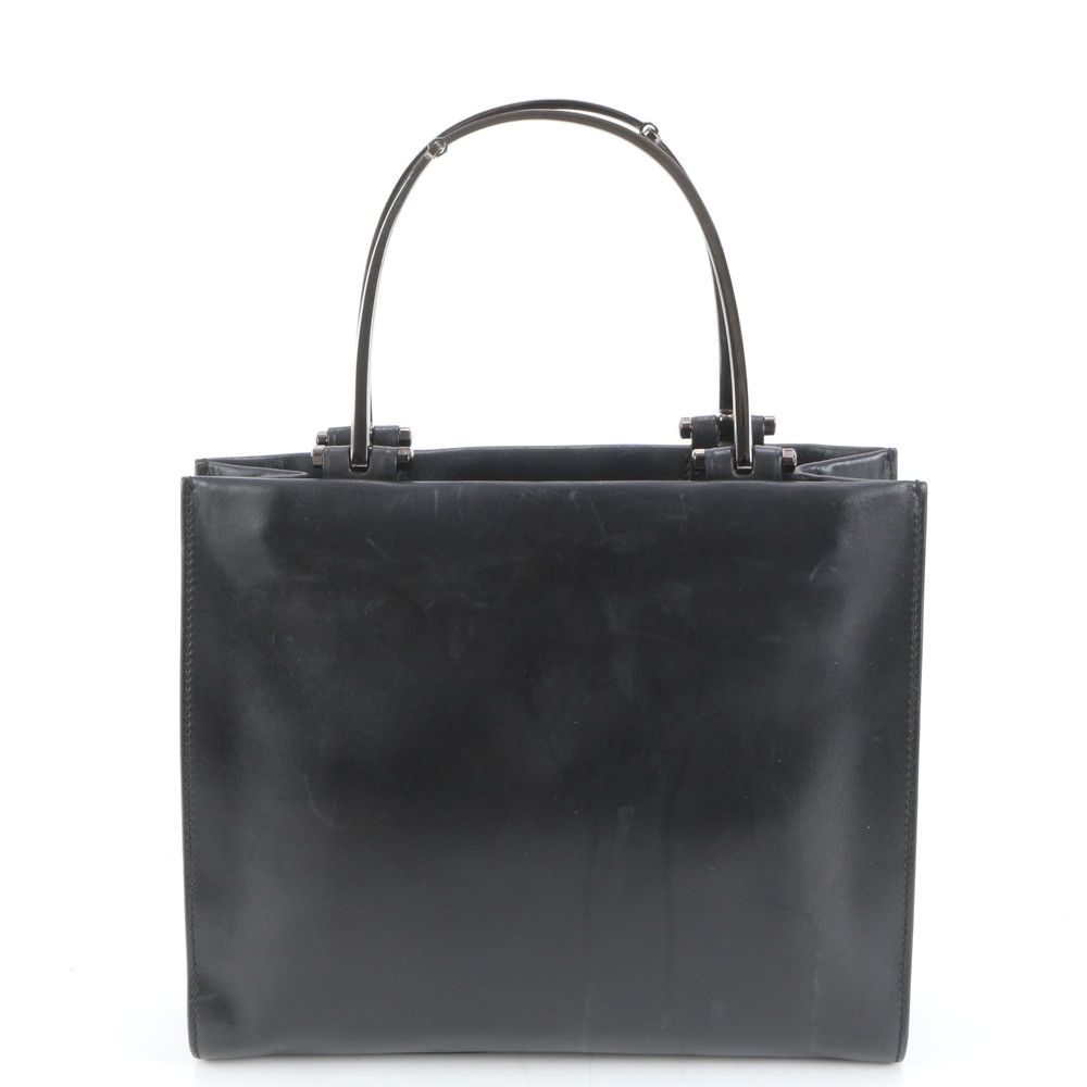 グッチ 002 1024 レザー ハンドバッグ トート ブラック 本革