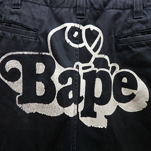 A BATHING APE/アベイシングエイプ お昼寝マイロ ハーフパンツ サイズL