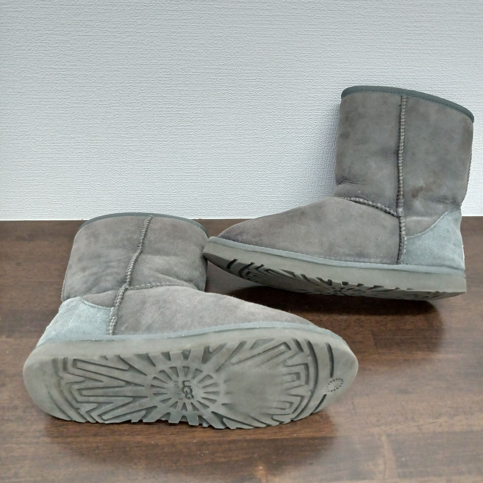 UGG アグ australia ムートンブーツ グレー 24.0cm - メルカリ