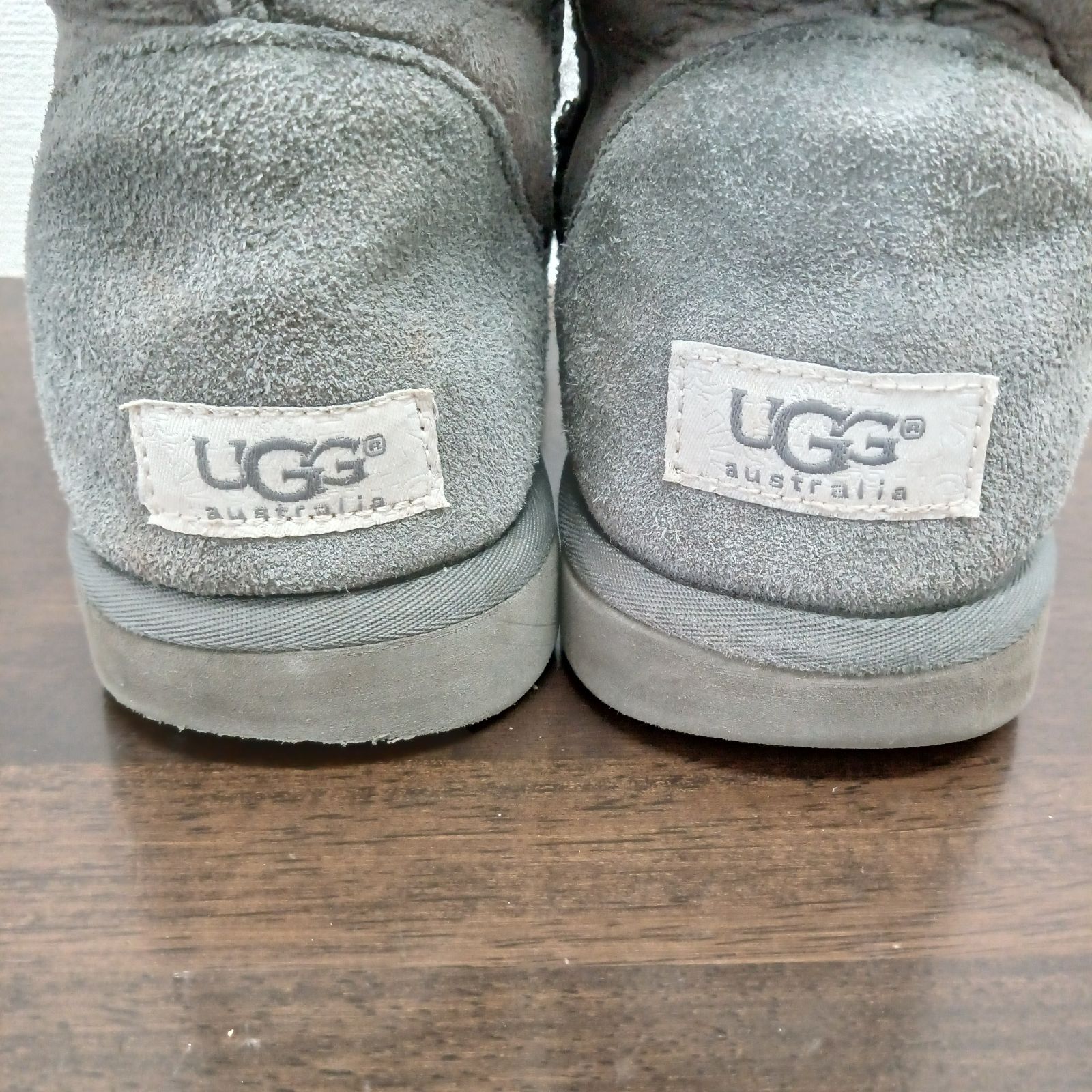 UGG アグ australia ムートンブーツ グレー 24.0cm - メルカリ