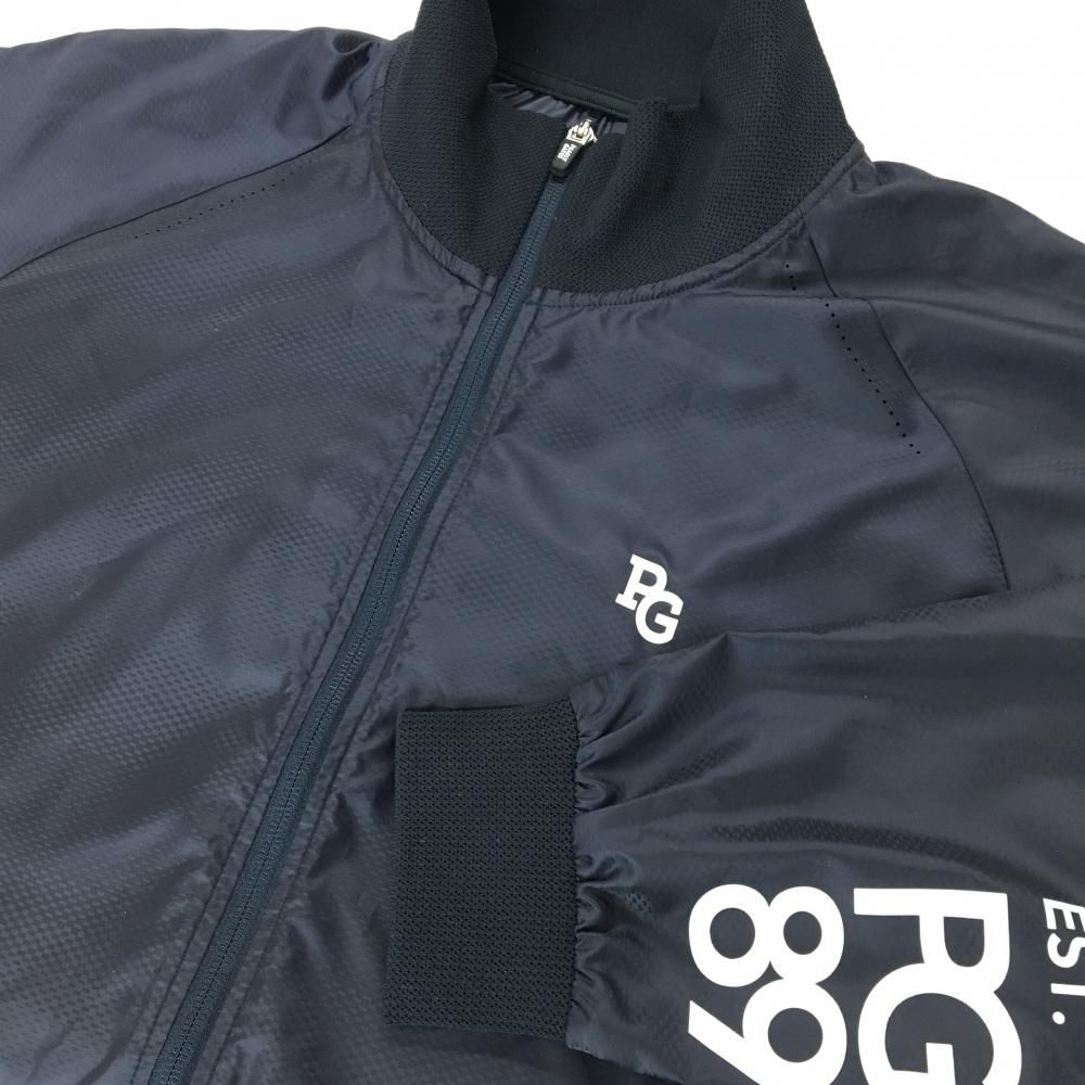 超美品】パーリーゲイツ ジャケットブルゾン ネイビー 35周年 地模様