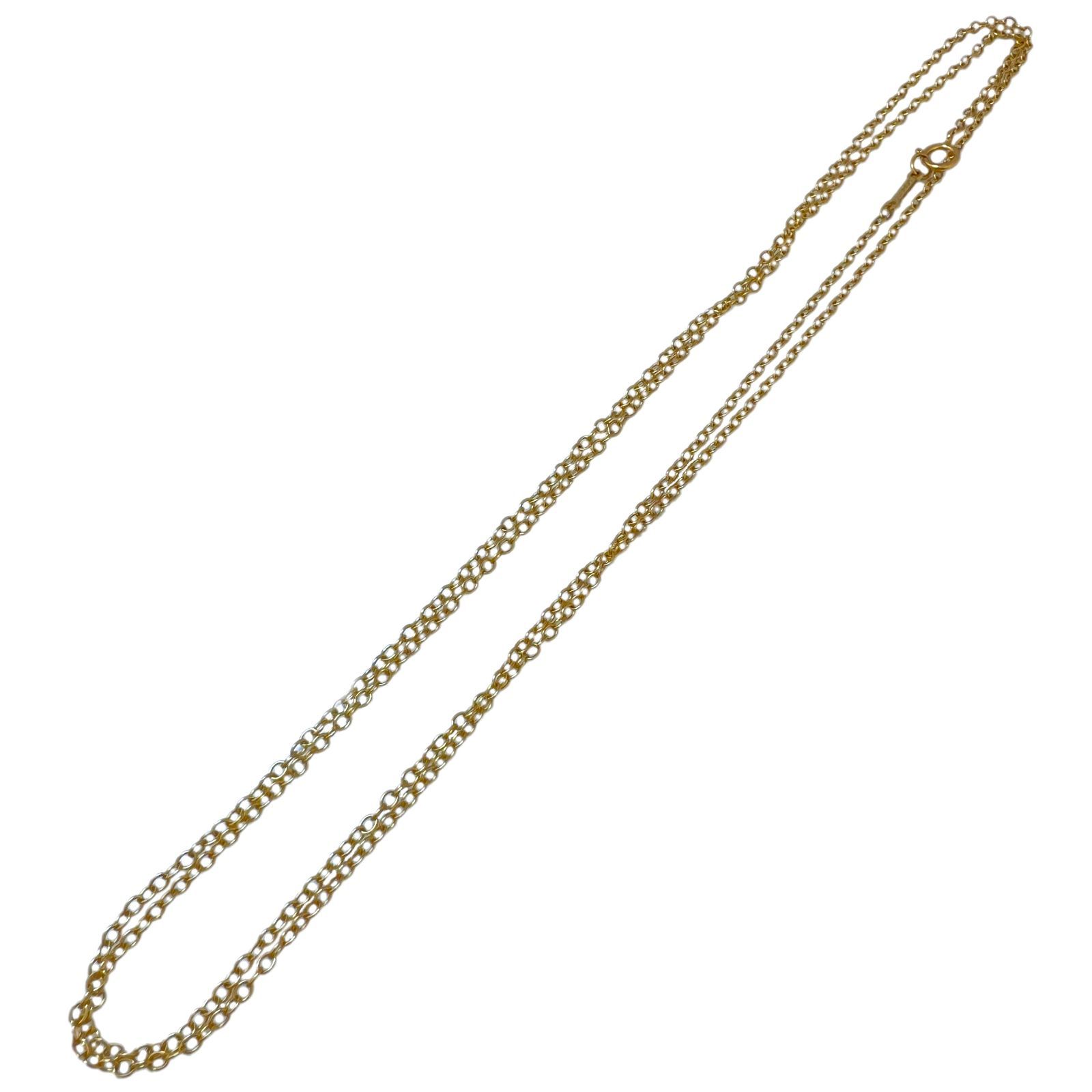 TIFFANY＆Co. ティファニー ネックレス 750 K18 YG ロング ミディアム