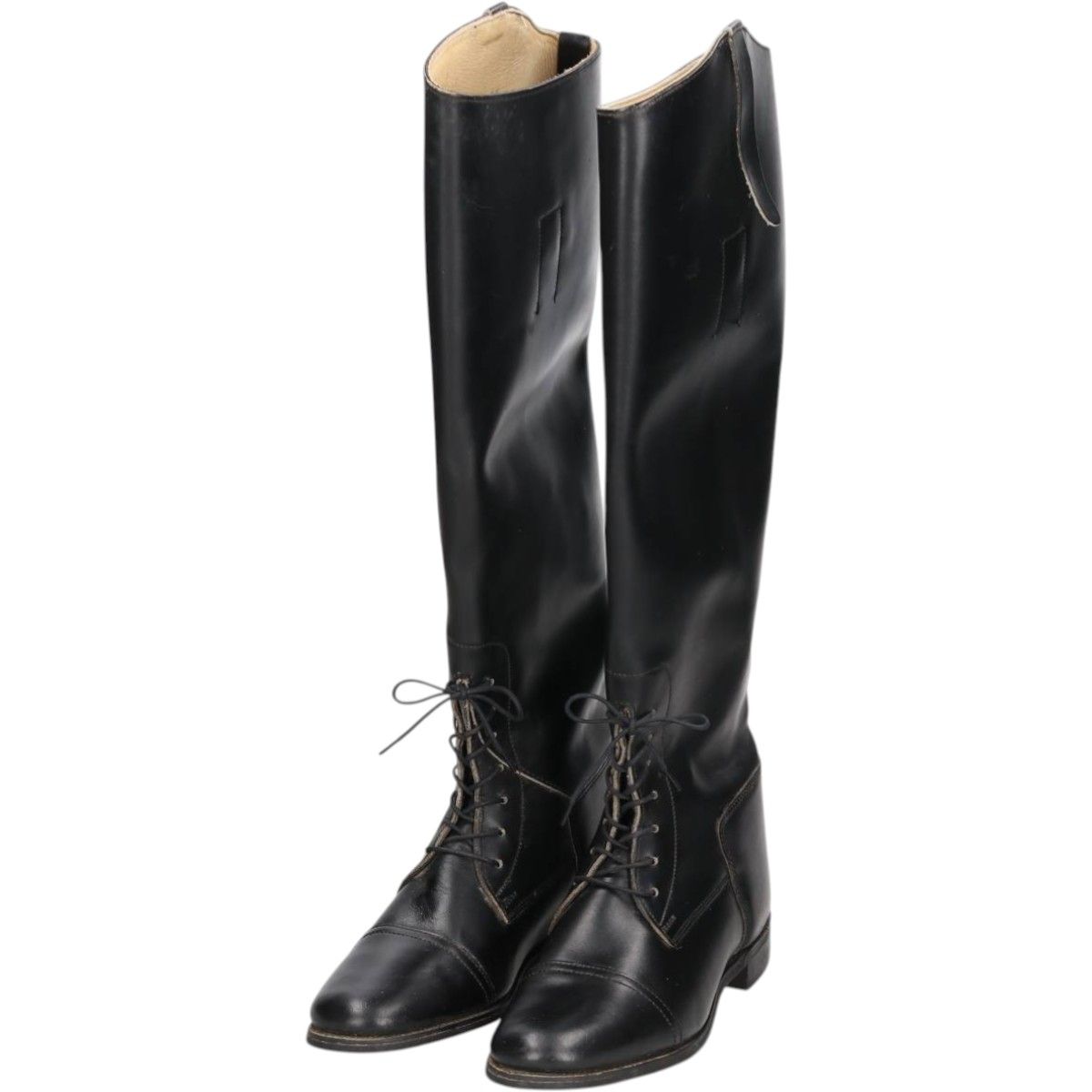 古着 marlborough ストレートチップ ジョッキー乗馬ブーツ ロングブーツ 英国製 7 1/2 メンズ26.5cm相当/saa014888