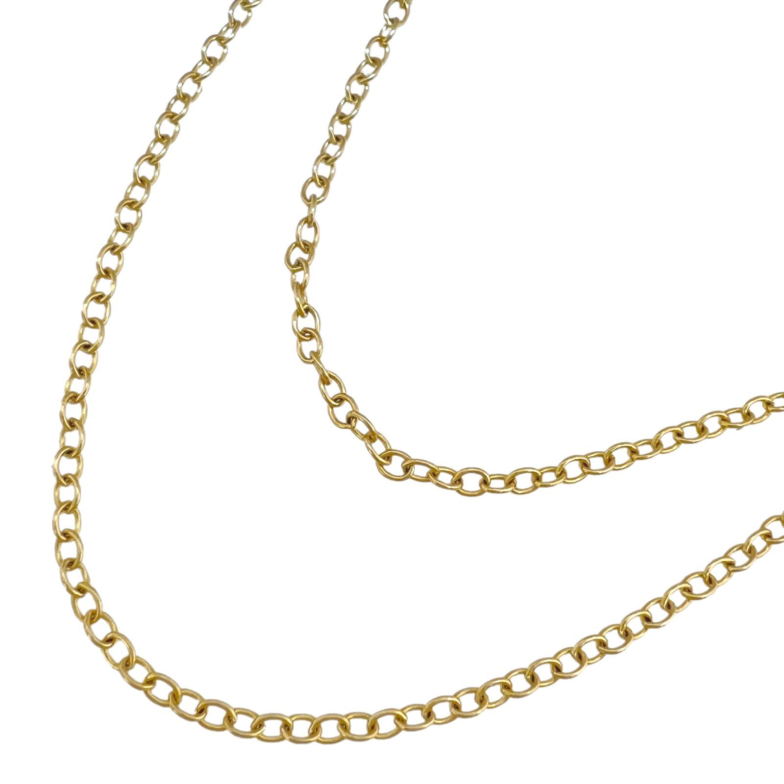TIFFANY＆Co. ティファニー ネックレス 750 K18 YG ロング ミディアム 