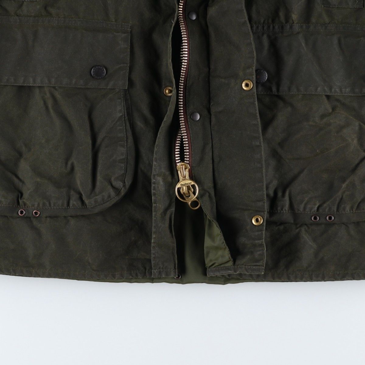 古着 80~90年代 バブアー Barbour BORDER ボーダー 旧3ワラント 