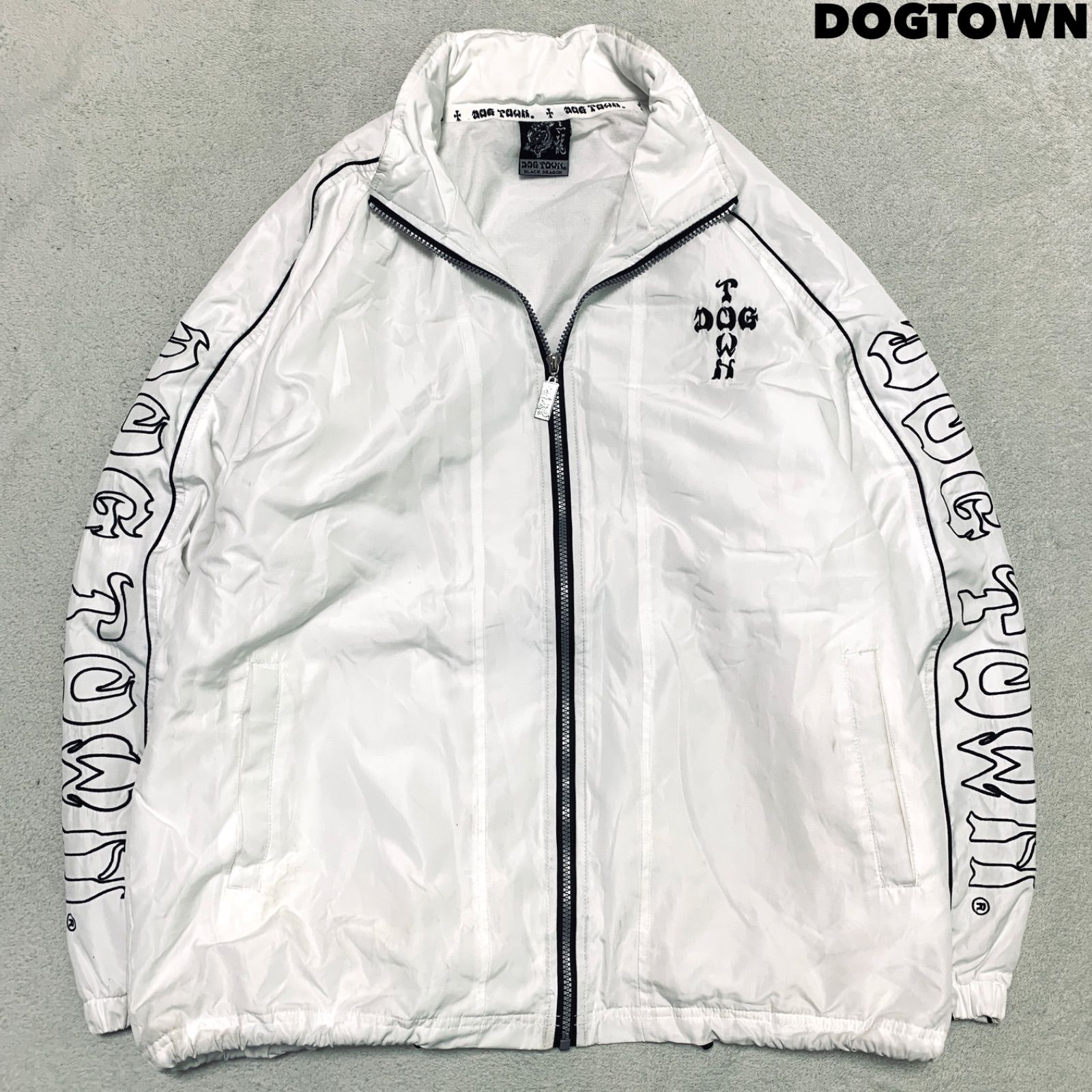 DOGTOWN ナイロンジャケット トラックジャケット ブルゾン フード付 