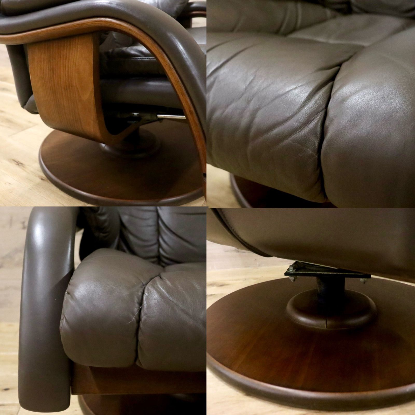 冨士ファニチア アームチェア 一人掛けソファ 本革 D FUJI FURNITURE