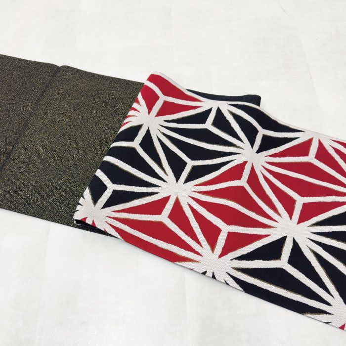 袋帯 中古 正絹 西陣織 振袖 成人式 六通 麻の葉 レトロ モダン - メルカリ