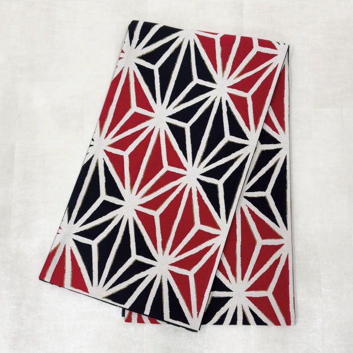 袋帯 中古 正絹 西陣織 振袖 成人式 六通 麻の葉 レトロ モダン - メルカリ