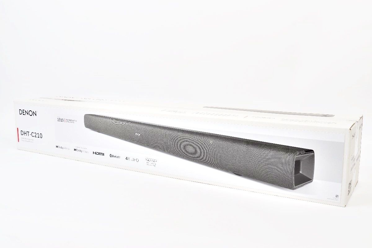 DENON Dolby Atmos サウンドバー DHT-C210K デュアルサブウーハー内蔵