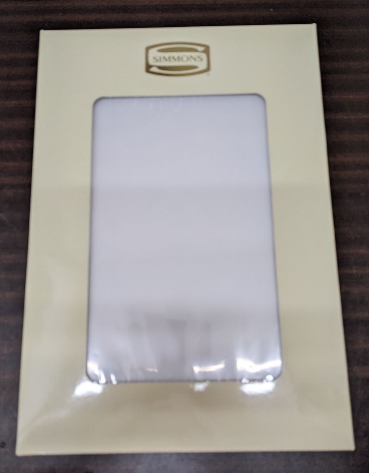未使用◎シモンズ ボックスシーツ 綿100% SP6250 35cm厚 ファインラグジュアリー プレーンサテン 正規品