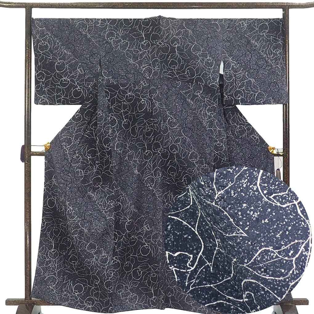 小紋 身丈164cm 裄71cm 前幅29cm 後幅32cm 袖丈49cm 袖幅36cm