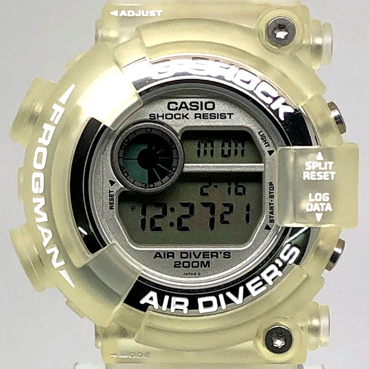 G-SHOCK ジーショック DW-8250WC-7AT FROGMAN 初代 WCCS ダブルマンタEL 世界サンゴ礁保護協会 スケルトン 1997年5月発売 G-SHOCK ジーショック DW-8250WC-7AT FROGMAN 初代 WCCS ダブルマンタ