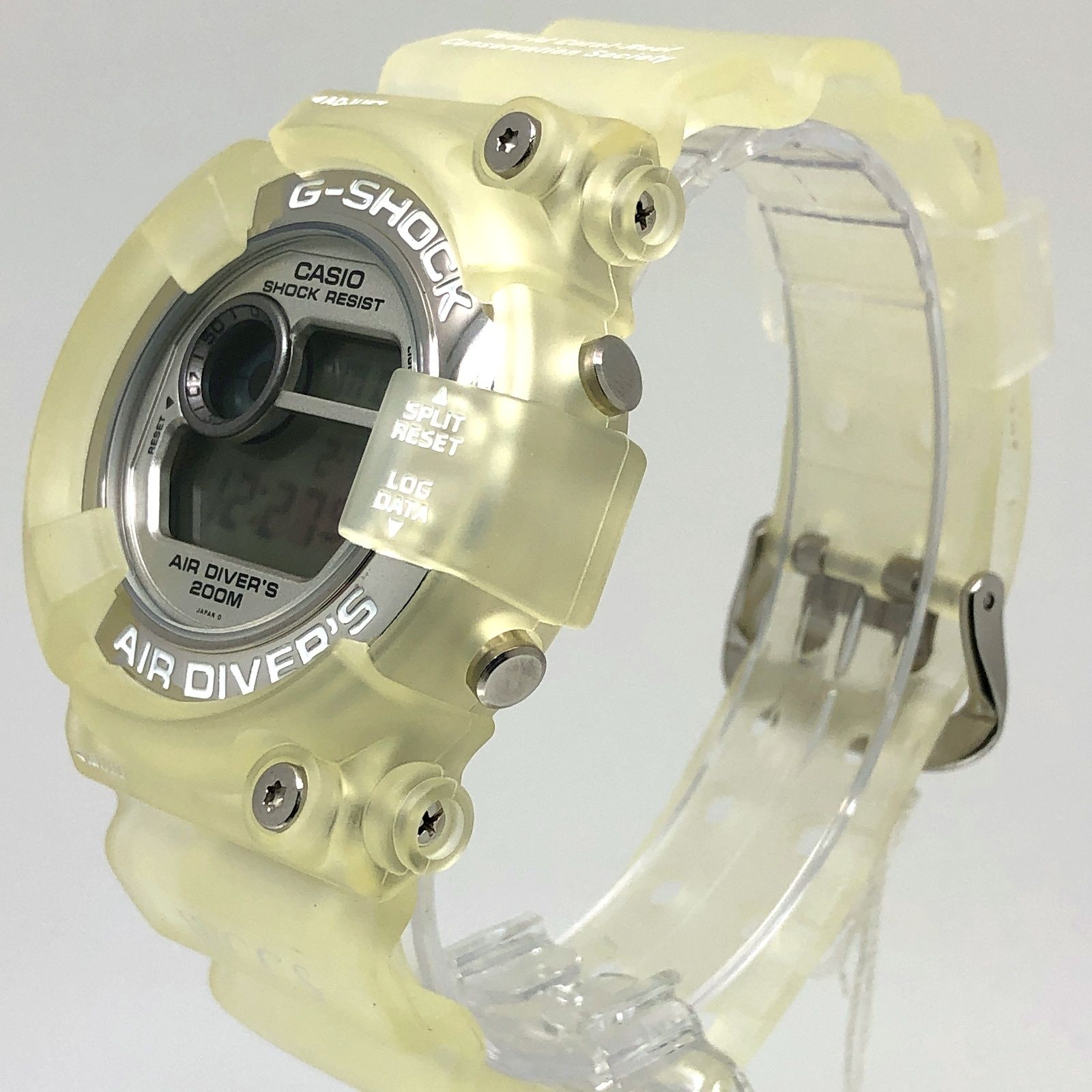 G-SHOCK ジーショック DW-8250WC-7AT FROGMAN 初代 WCCS ダブルマンタEL 世界サンゴ礁保護協会 スケルトン 1997年5月発売 G-SHOCK ジーショック DW-8250WC-7AT FROGMAN 初代 WCCS ダブルマンタ