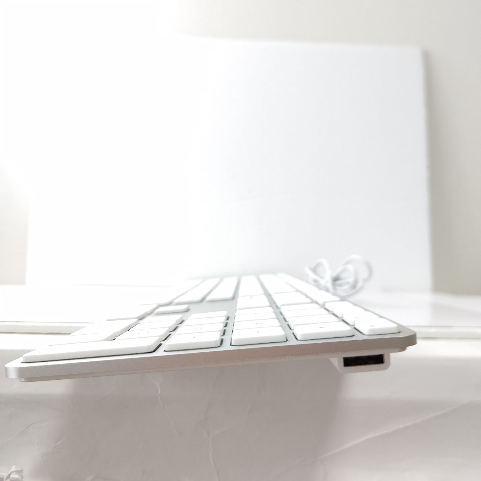 美品 Apple 純正 有線キーボード A1243 アップル Mac テンキー付