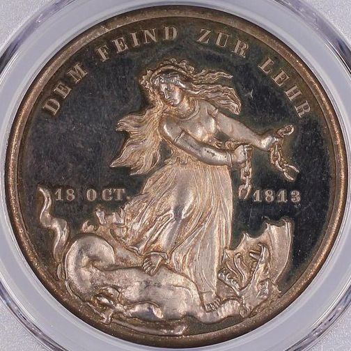 ドイツ ライプツィヒの戦い 戦勝50周年記念銀メダル【SP64】 - メルカリ